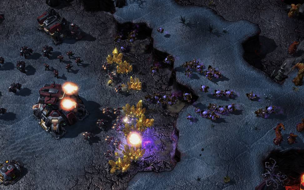 Uno screenshot da StarCraft II